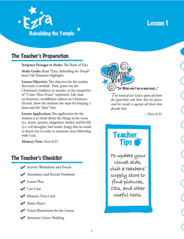 Old Testament Highlights - Teacher's Manual (Digital)