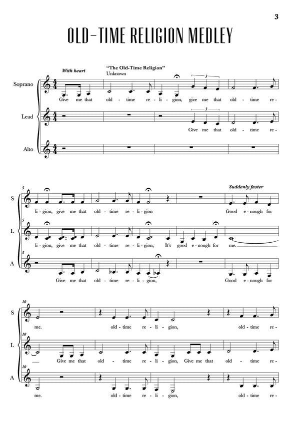 Old-Time Religion - Music CD and Arrangement Book