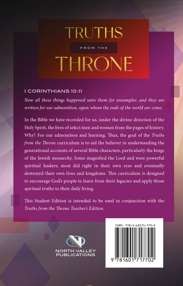 Truths from the Throne Student Edition