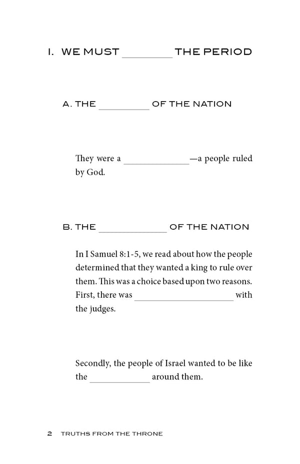 Truths from the Throne Student Edition