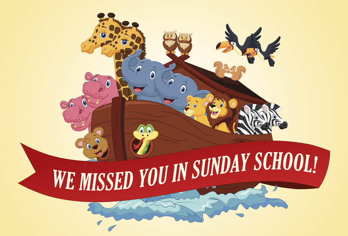 We Missed You In Sunday School Postcards (A) – North Valley Publications