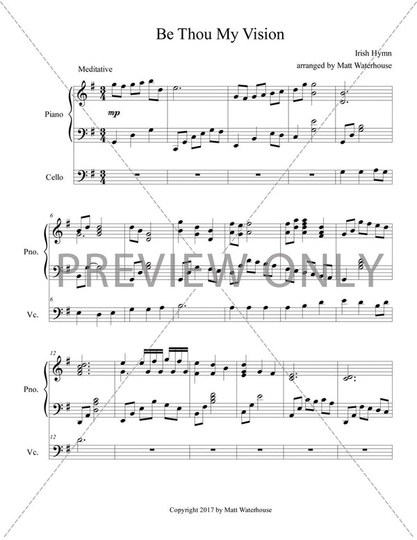 Piano/Cello Duet: Be Thou My Vision