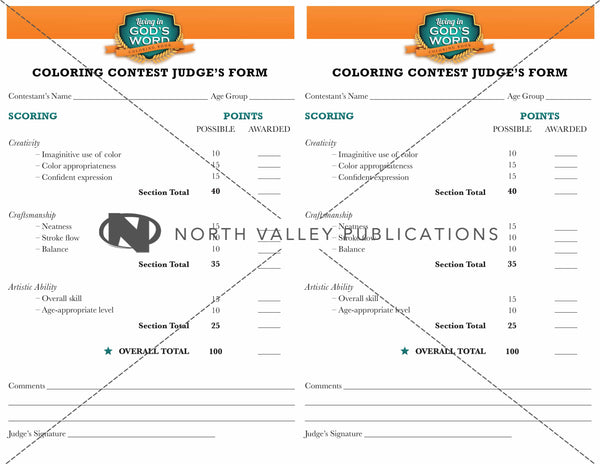 Coloring Book - Coloring Contest Custom Package