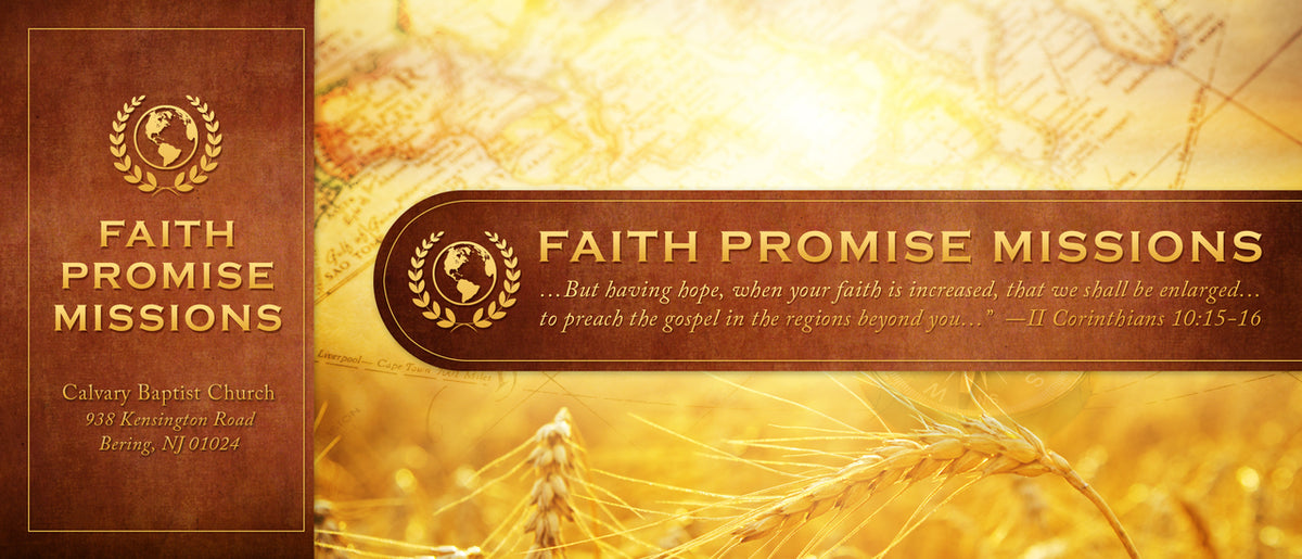 Faith Promise Commitment Card Perforated (A) North Valley Publications