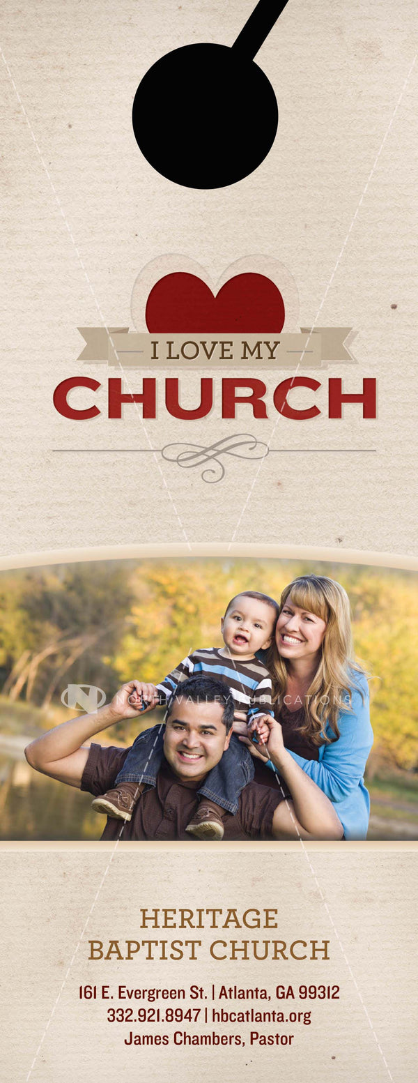 I Love My Church (B) - Door Hanger