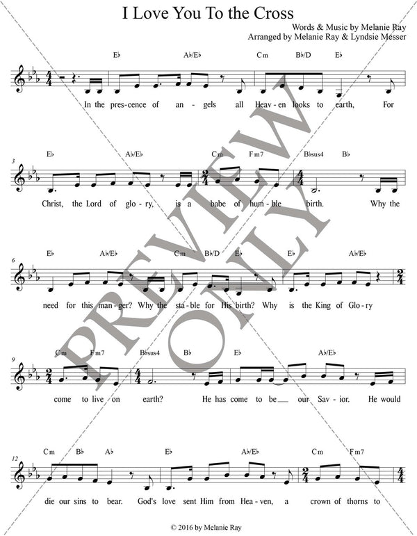 Vocal: I Love You to the Cross