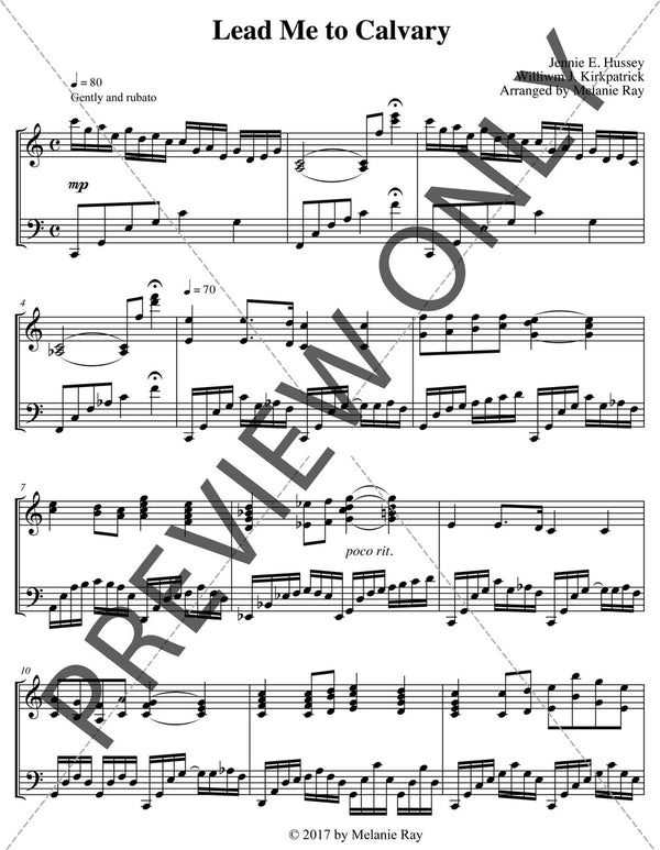 Piano Solo: Lead Me to Calvary