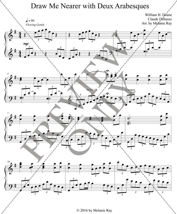 Piano Solo: Draw Me Nearer with Deux Arabesques