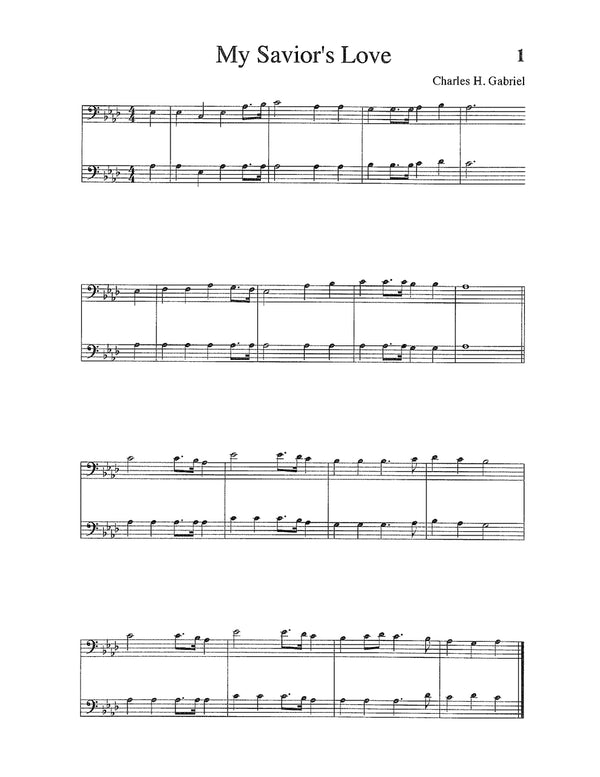 Songs & Hymns of Revival Orchestration: Trombone, Baritone, Cello