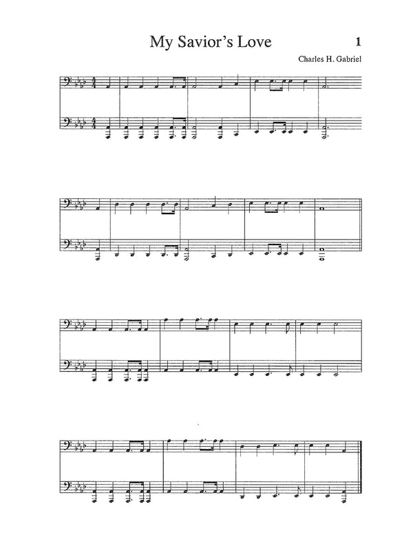 Songs & Hymns of Revival Orchestration: Cello, Trombone, Baritone, Bassoon, Tuba, String Bass