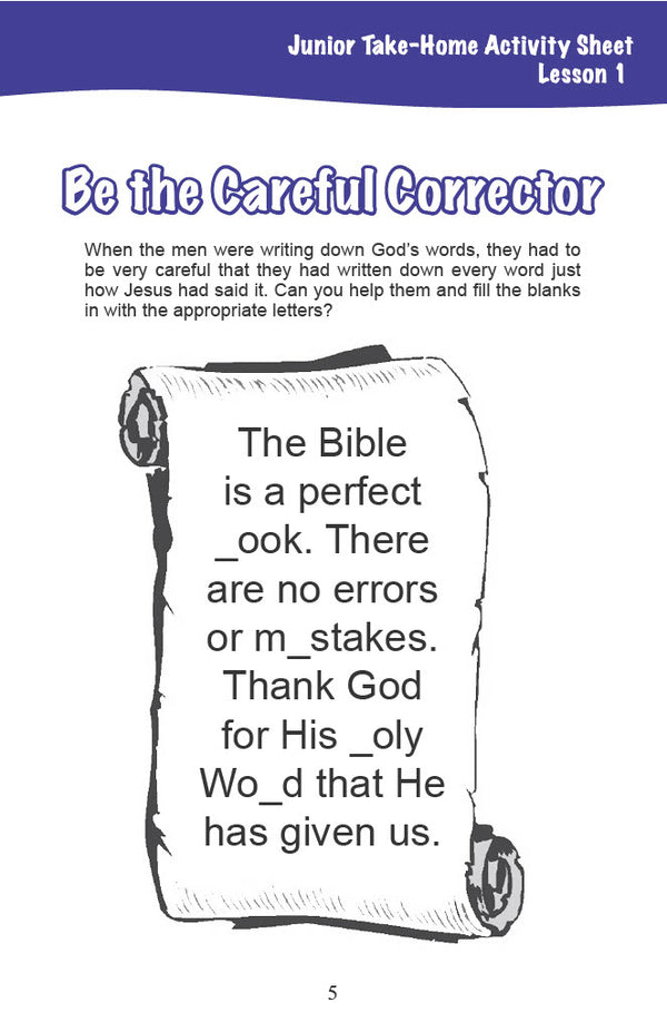 In the Beginning - Junior Workbook (Digital)