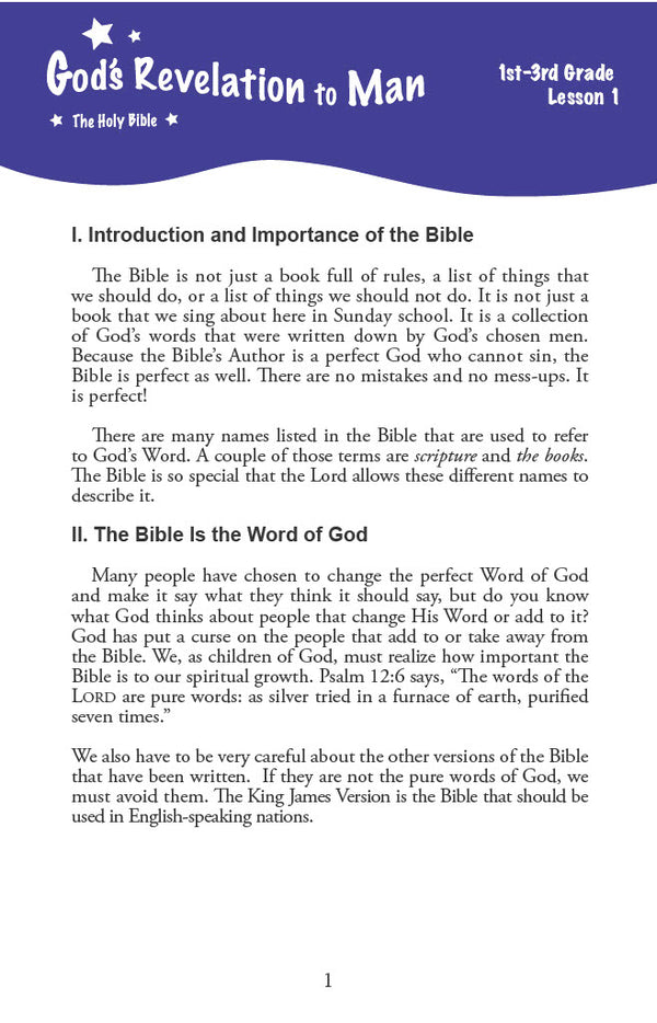 In the Beginning - Primary Workbook
