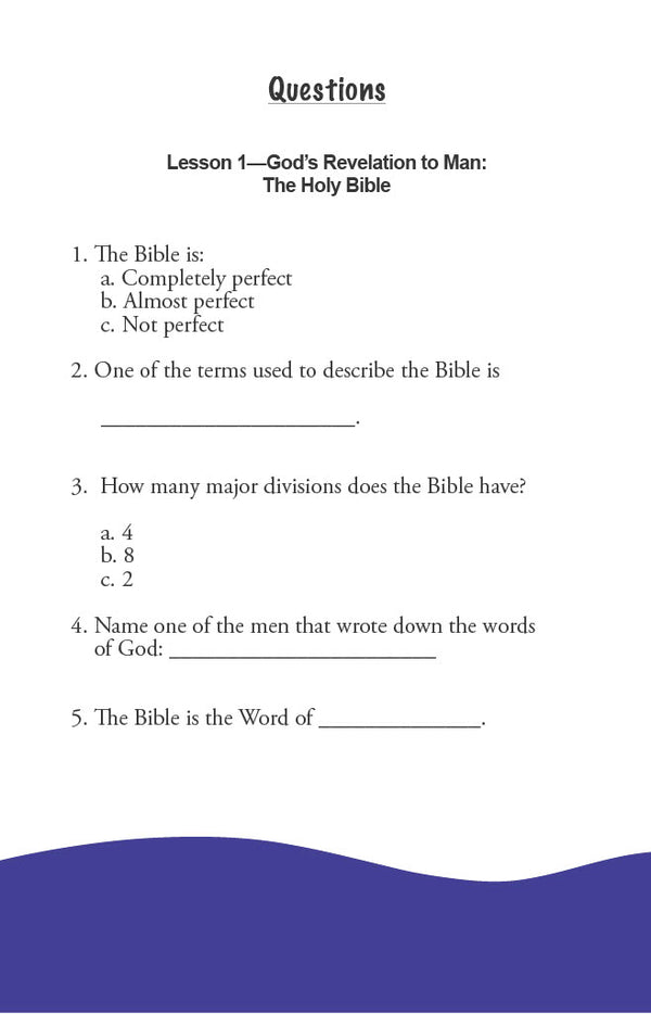 In the Beginning - Primary Workbook