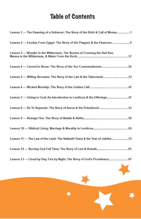 Coming Out of Egypt - Junior Workbook