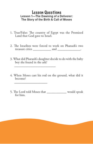 Coming Out of Egypt - Junior Workbook