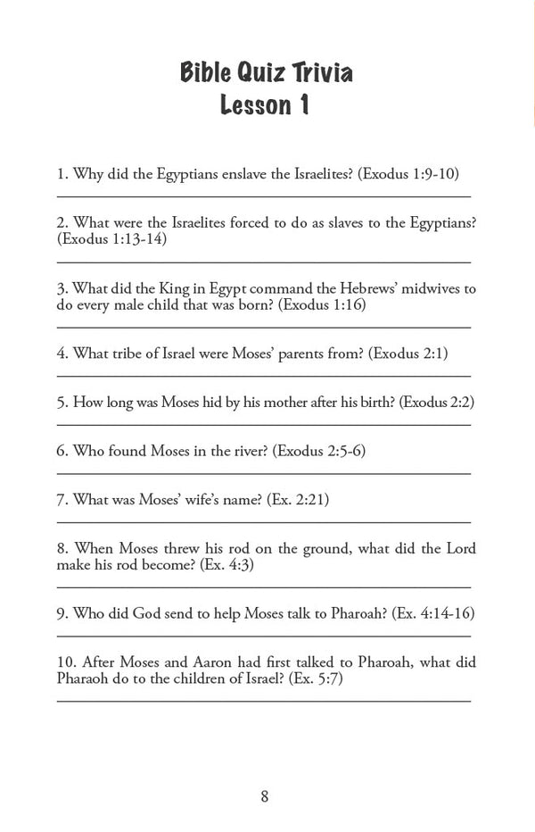 Coming Out of Egypt - Primary Workbook (Digital)