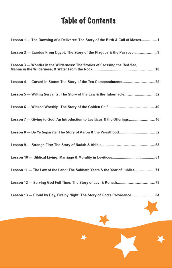 Coming Out of Egypt - Primary Workbook