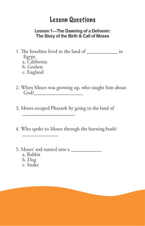 Coming Out of Egypt - Primary Workbook