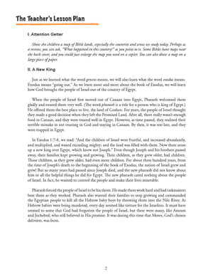 Coming Out of Egypt - Teacher's Manual (Digital)