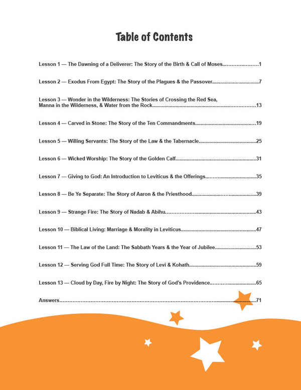 Coming Out of Egypt - Junior Teacher's Manual