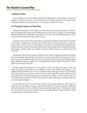 Coming Out of Egypt - Teacher's Manual (Digital)