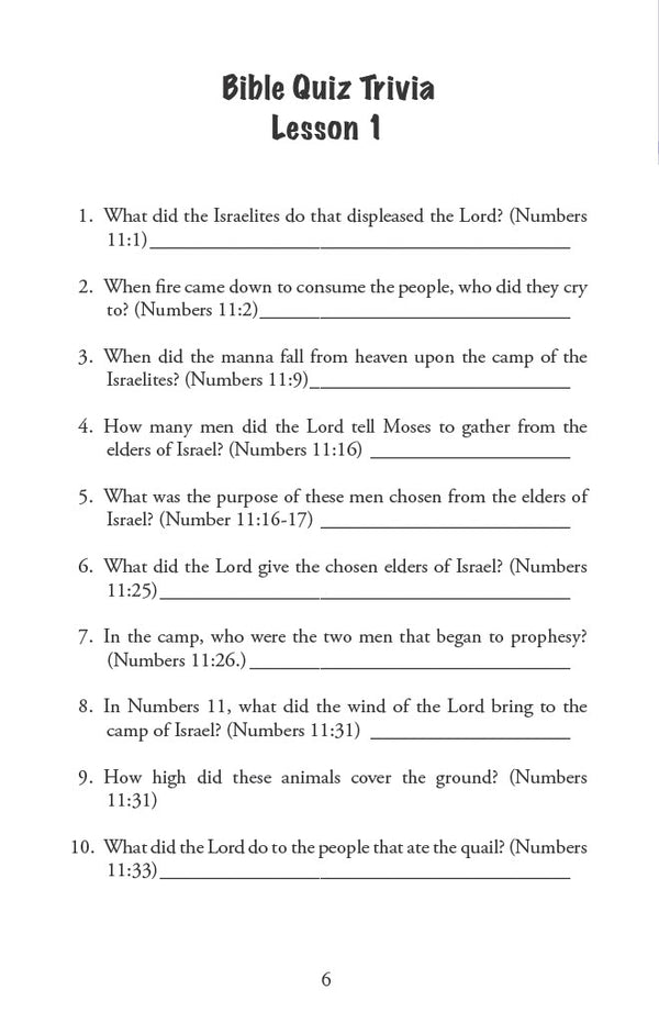 In the Wilderness - Junior Workbook