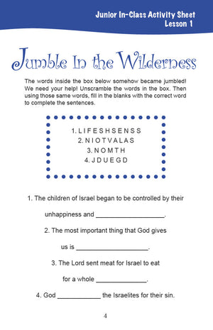 In the Wilderness - Junior Workbook (Digital)