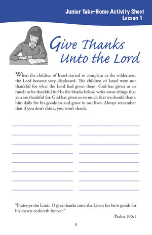 In the Wilderness - Junior Workbook