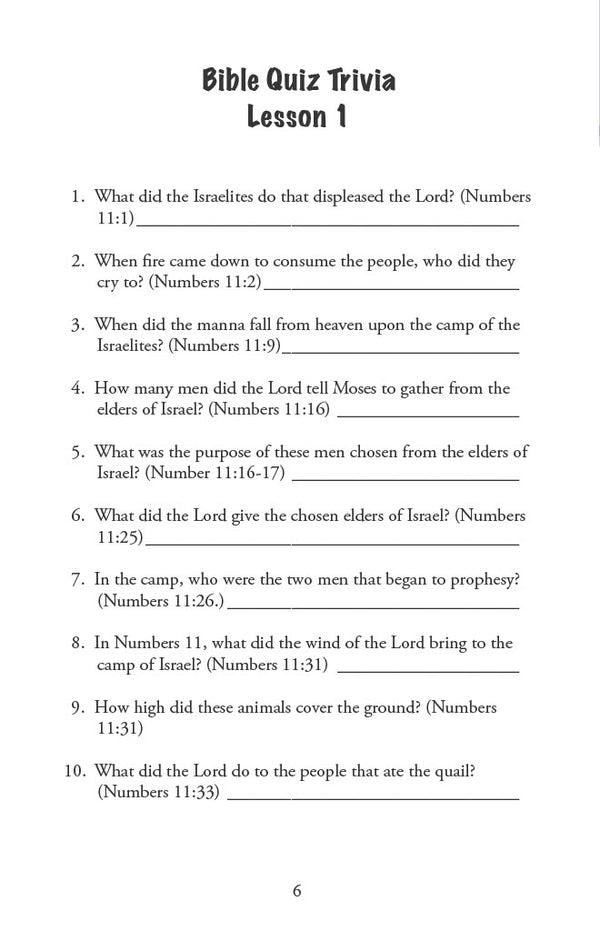 In the Wilderness - Primary Workbook (Digital)