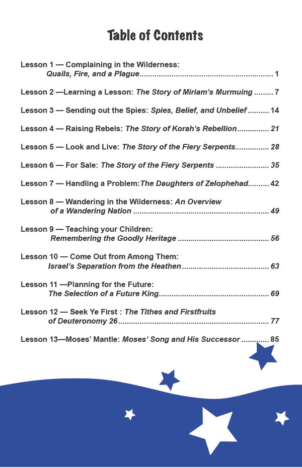 In the Wilderness - Primary Workbook (Digital)