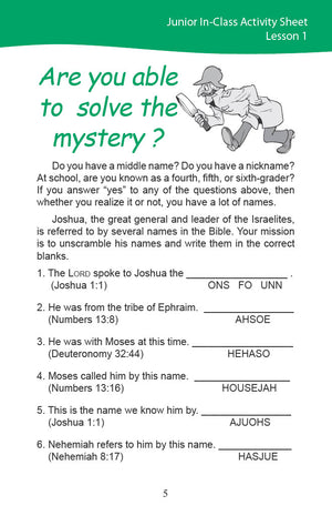 The Promised Land - Junior Workbook