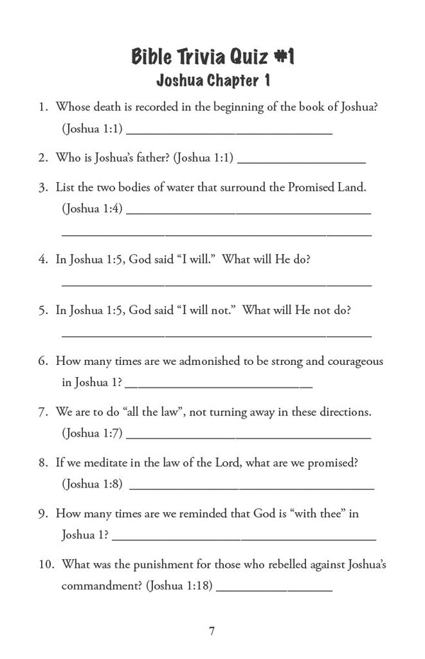 The Promised Land - Primary Workbook