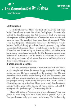 The Promised Land - Primary Workbook
