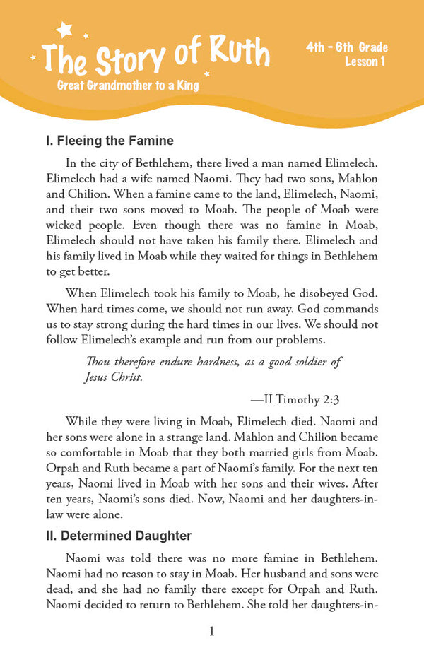 After God's Own Heart - Junior Workbook (Digital)