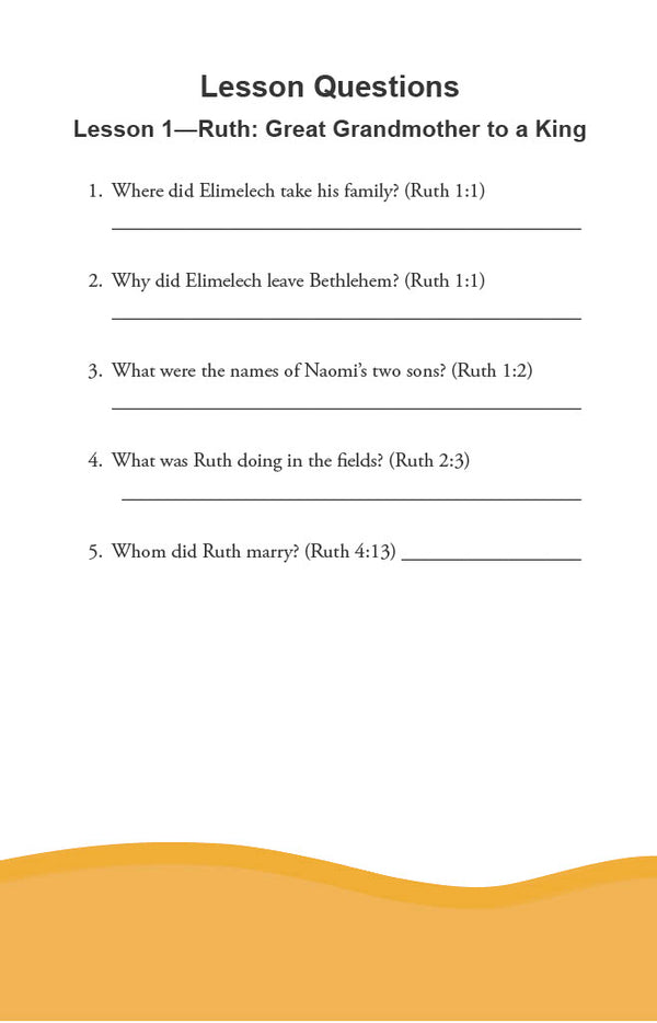 After God's Own Heart - Junior Workbook (Digital)