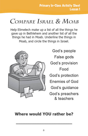 After God's Own Heart - Primary Workbook