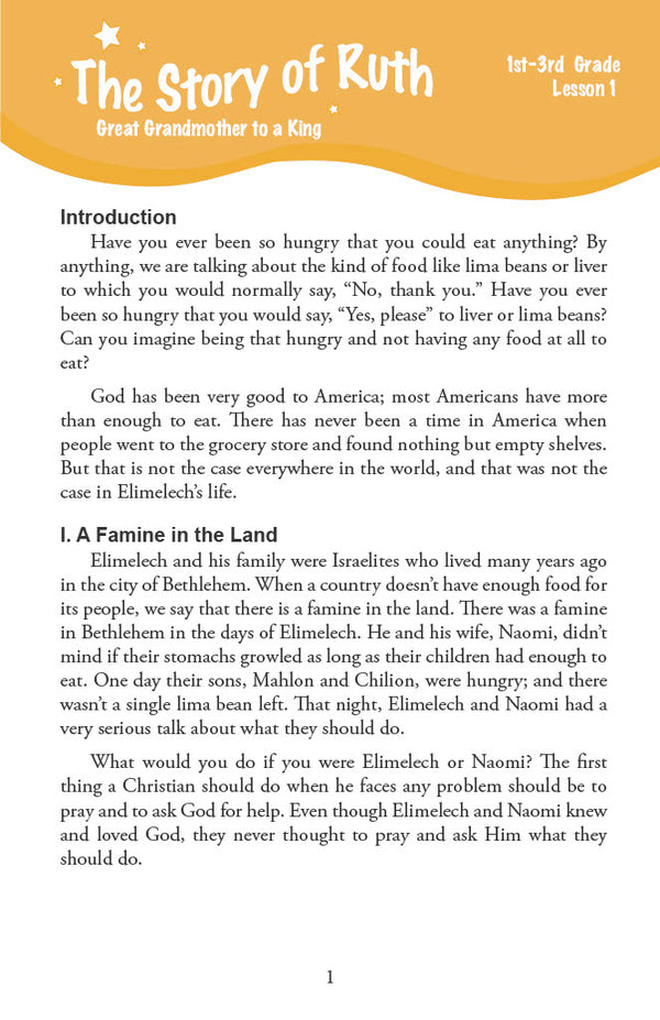 After God's Own Heart - Primary Workbook (Digital)