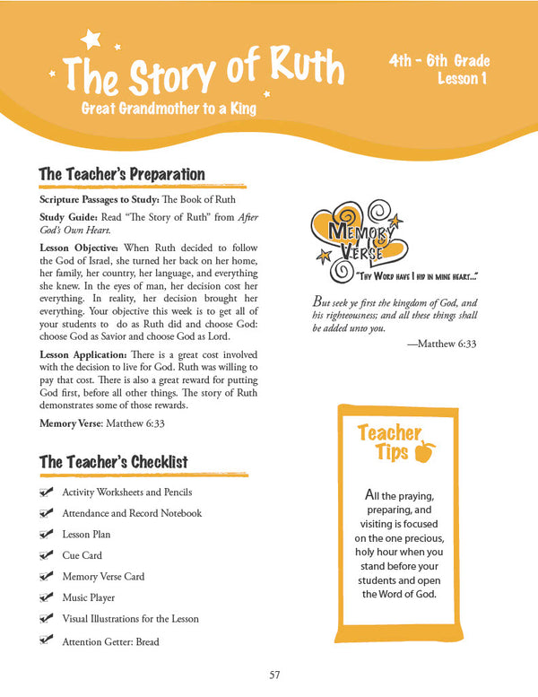 After God's Own Heart - Teacher's Manual (Digital)