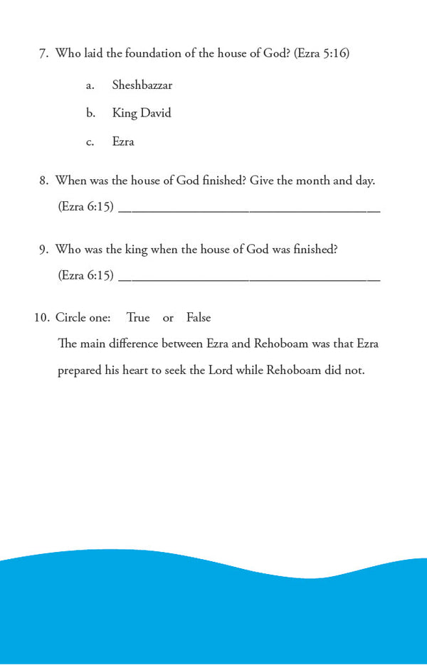 Old Testament Highlights - Junior Workbook (Digital)