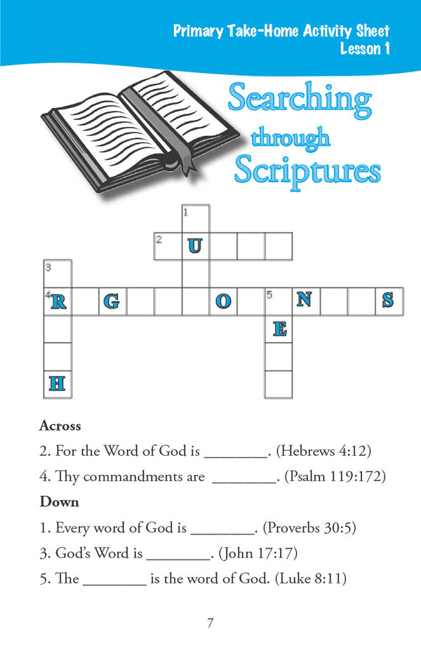 Old Testament Highlights - Primary Workbook (Digital)
