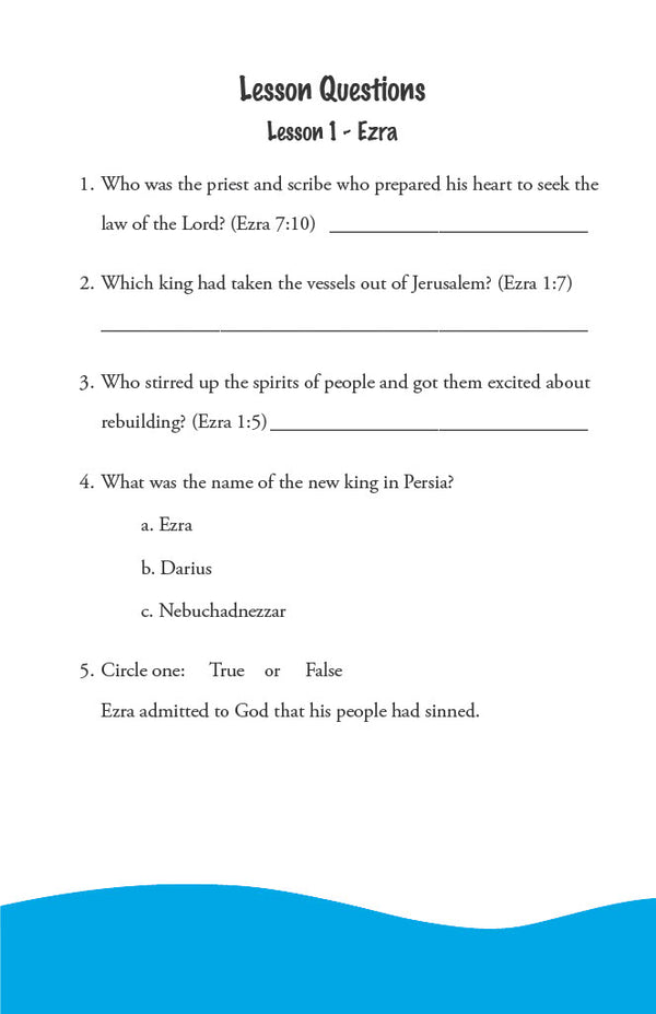 Old Testament Highlights - Primary Workbook (Digital)