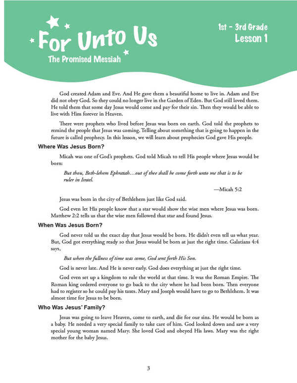 The Life of Christ I - Teacher's Manual (Digital)