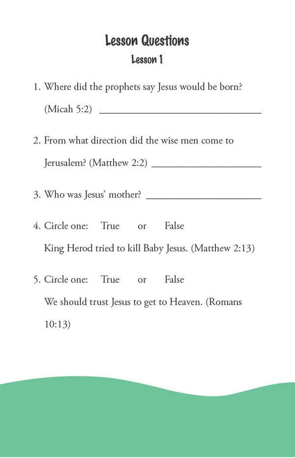 The Life of Christ I - Junior Workbook (Digital)