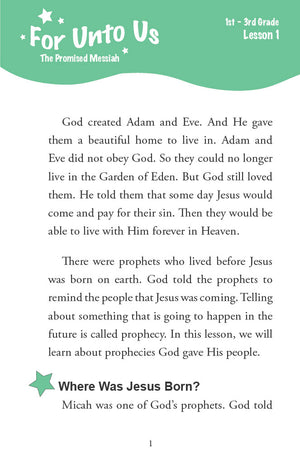 The Life of Christ I - Primary Workbook