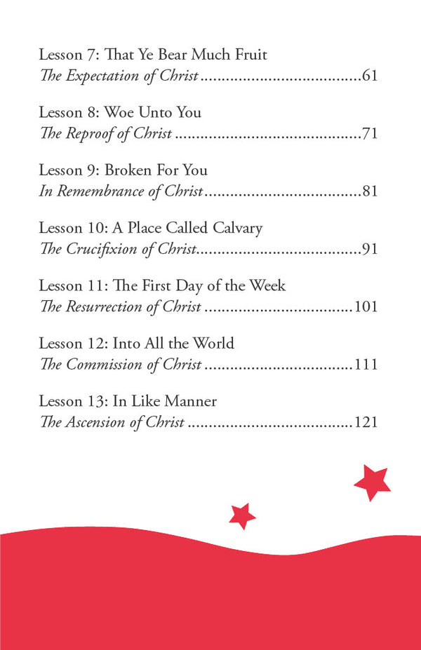 The Life of Christ II - Primary Workbook