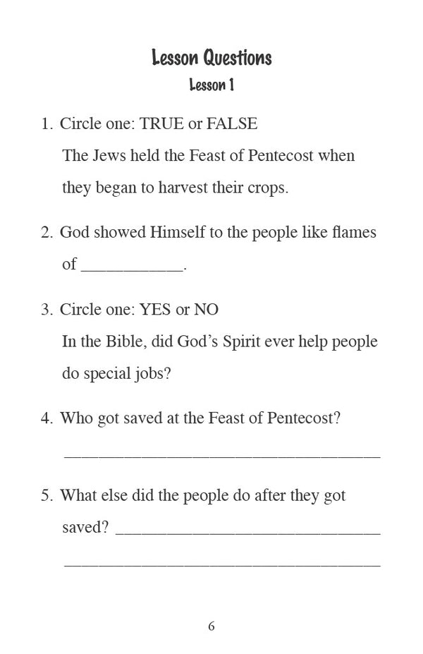 New Testament Highlights I - Primary Workbook (Digital)