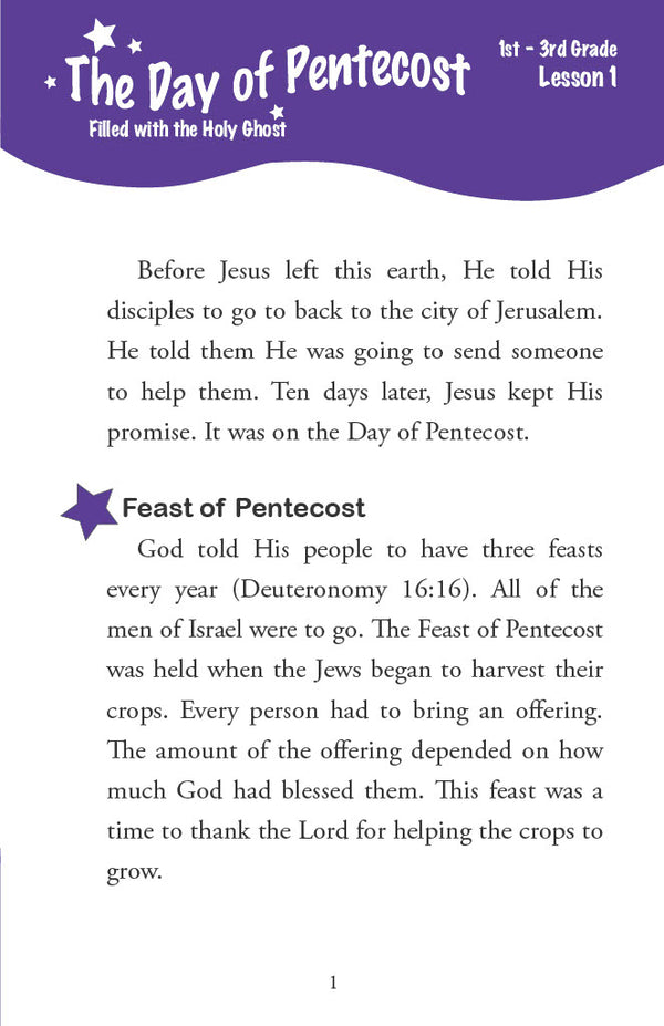 New Testament Highlights I - Primary Workbook (Digital)