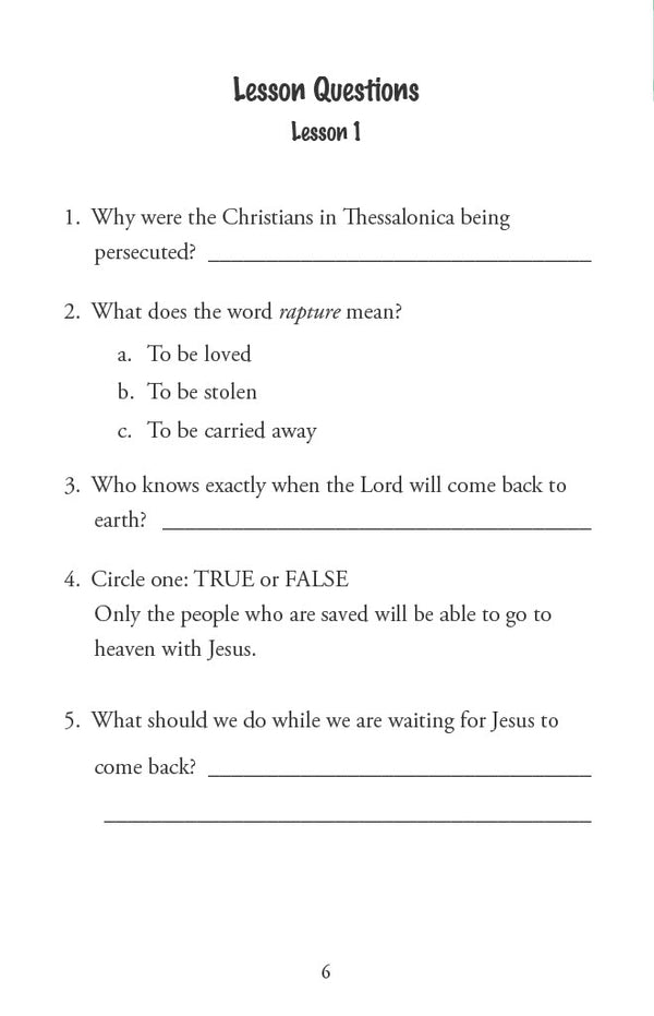 New Testament Highlights II - Junior Workbook (Digital)