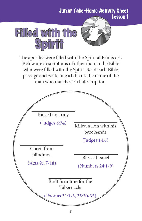 New Testament Highlights I - Junior Workbook (Digital)