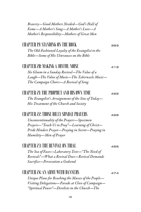 Billy Sunday: The Man and His Message